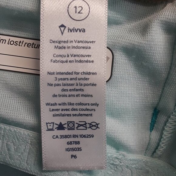 IVIVVA Teal Zig Zag Criss Cross Athletic Tank Top - Picture 4 of 10